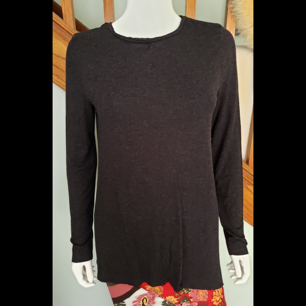 Zara Asymmetrical Long Sleeve Tee